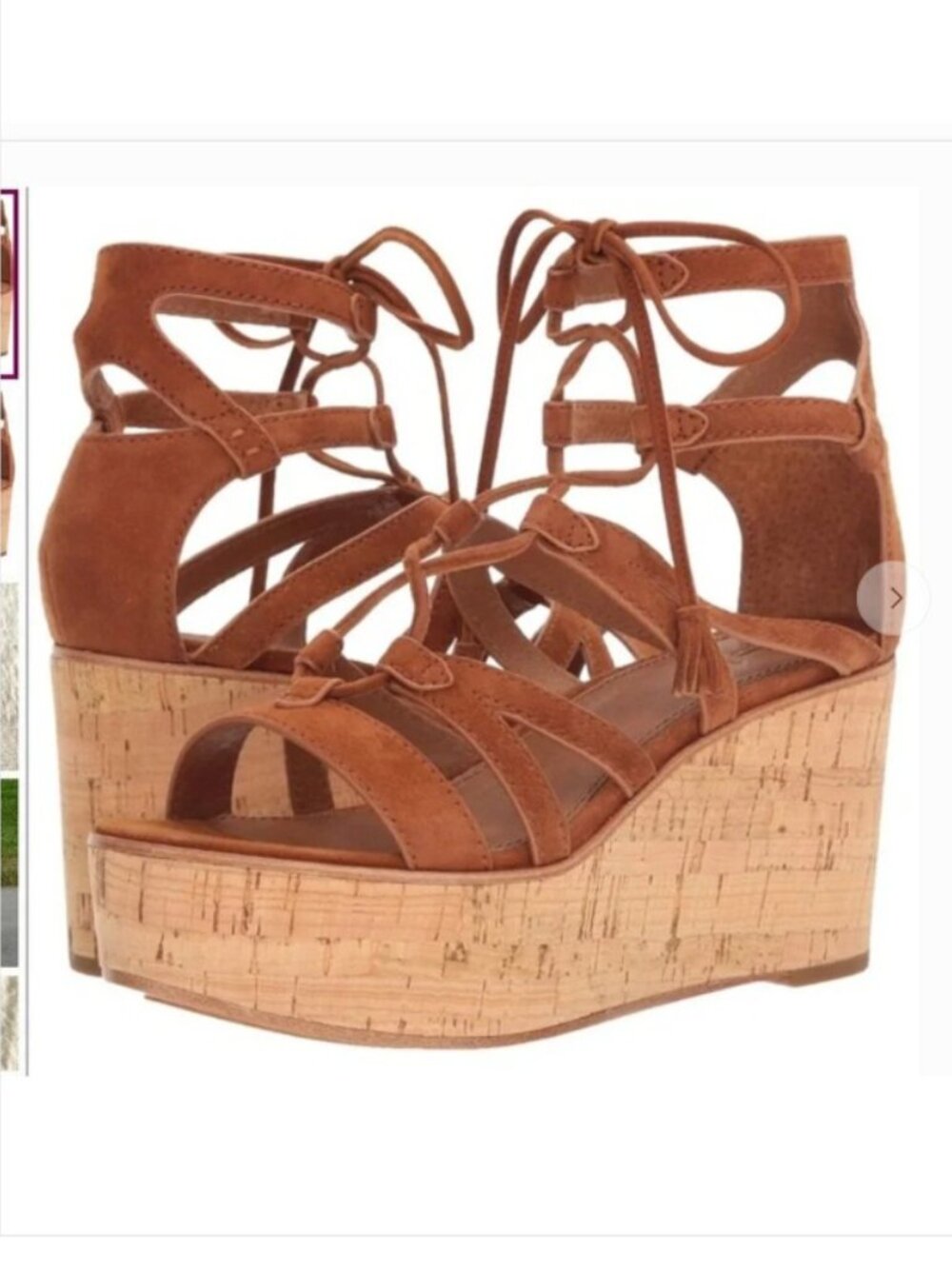 Frye heather gladiator sandals/wedges - 9.5